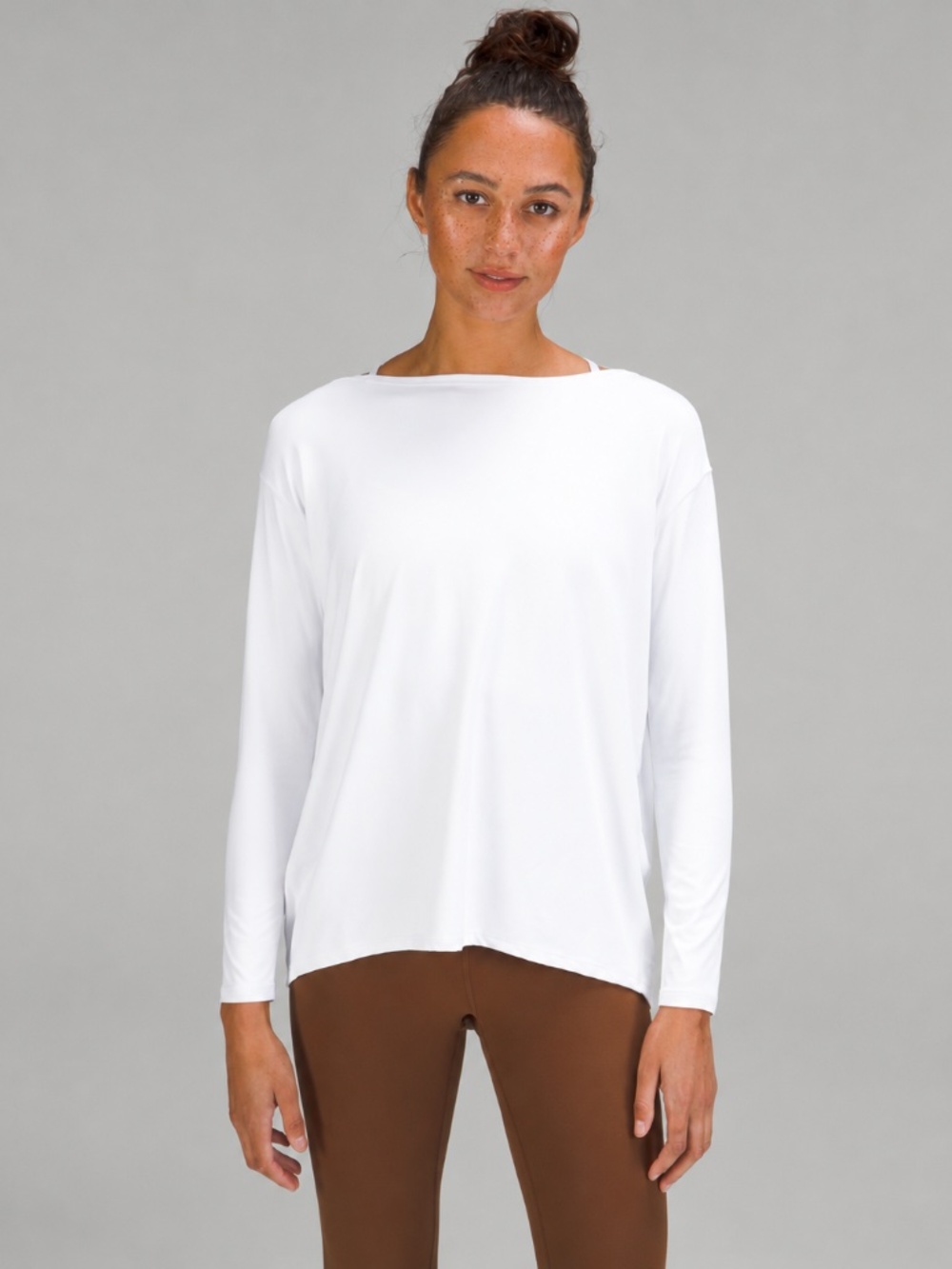 **NEW** Lululemon Back in Action Long Sleeve Nulu, White, Size 6